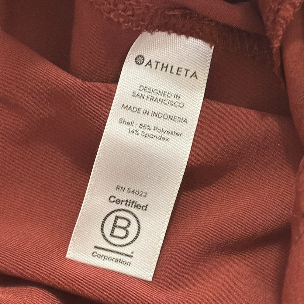 ATHLETA Skyline Pants Rust With Pockets Size 6 Great Condition! - Picture 6 of 8